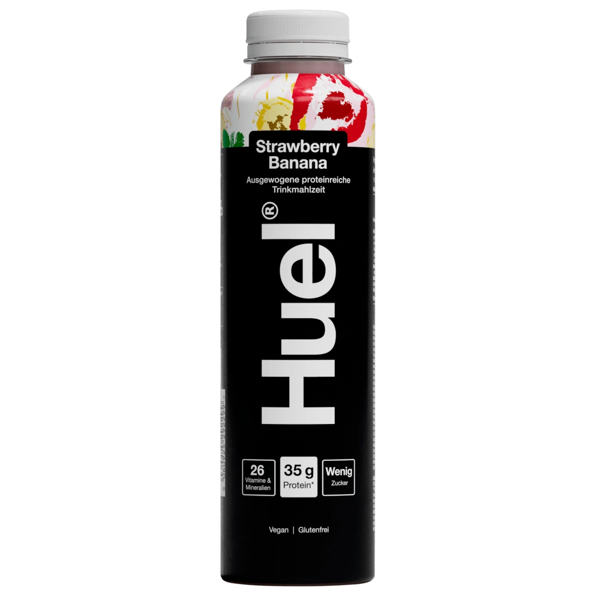 Huel Strawberry Banana Trinkmahlzeit vegan glutenfrei 500ml