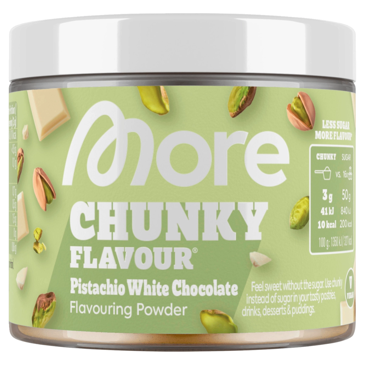 More Chunky Flavour Pistachio White Chocolate 90g
