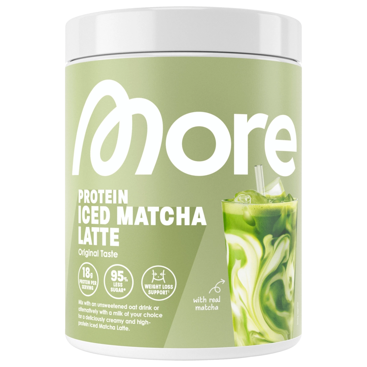 More Protein Iced Coffee Matcha Latte 300g