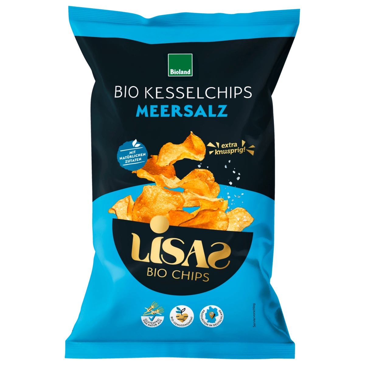 Lisas Bio-Kesselchips Meersalz 115g