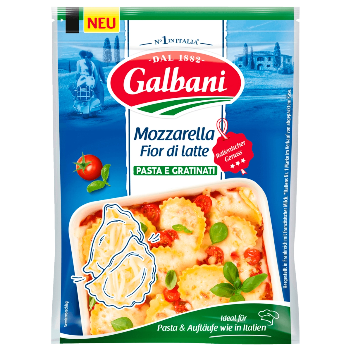 Galbani Fior di latte Mozzarella gerieben 150g