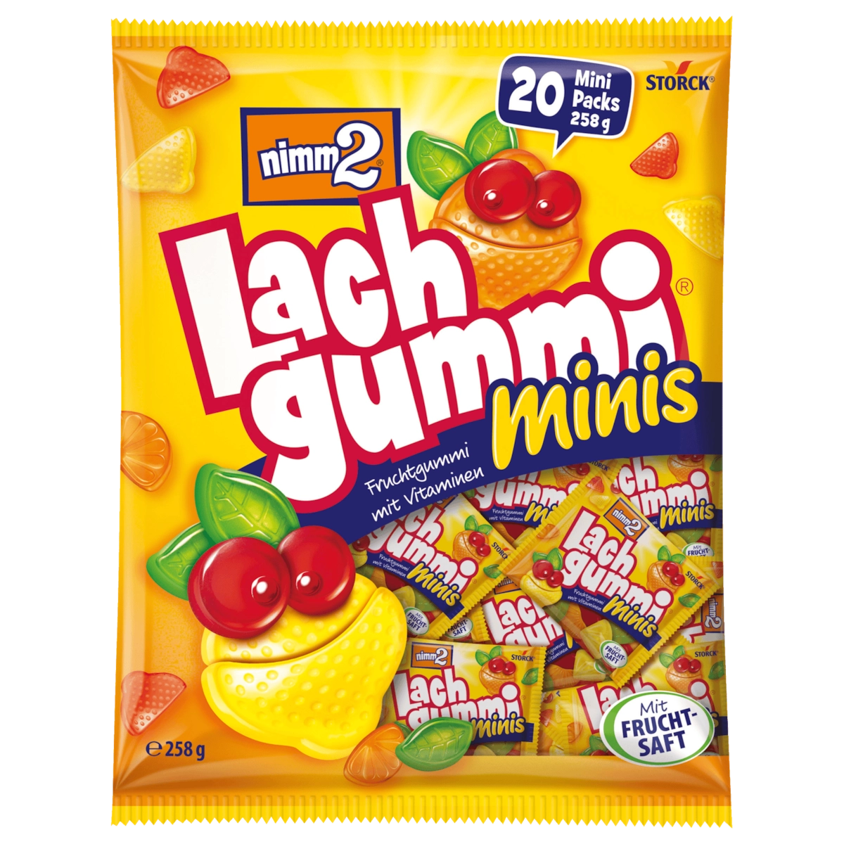 nimm2 Lachgummi Minis Fruchtgummi 258g
