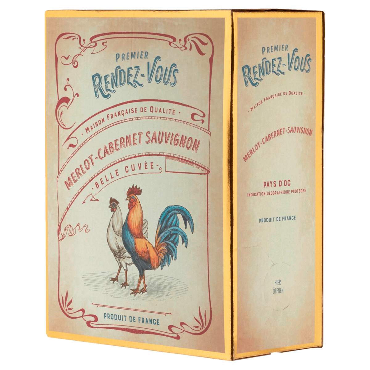 Premier Rendez-Vous Rotwein Merlot Cabernet Sauvignon halbtrocken 3l