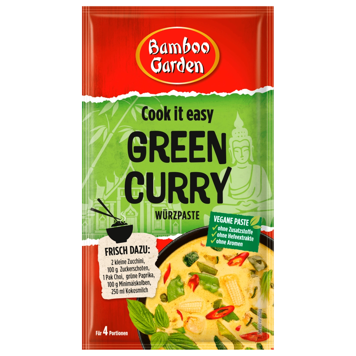 Bamboo Garden Green Curry Würzpaste 45g