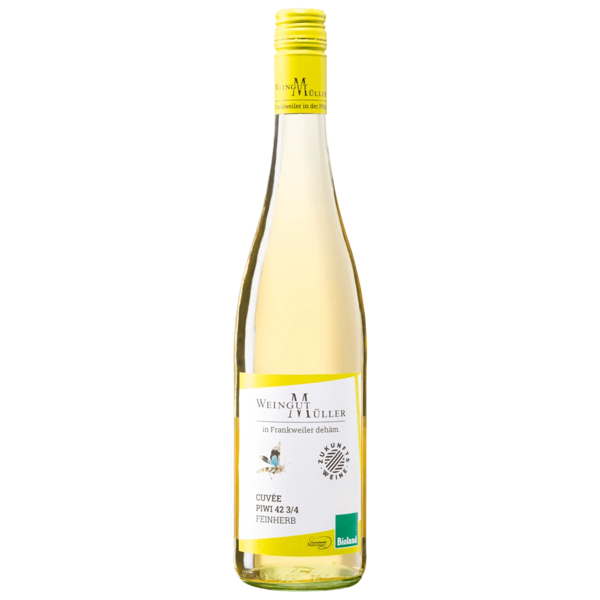 Bioland Weingut Müller Bio Weißwein Cuvée Piwi 42 3/4 feinherb Pfalz 0,75l