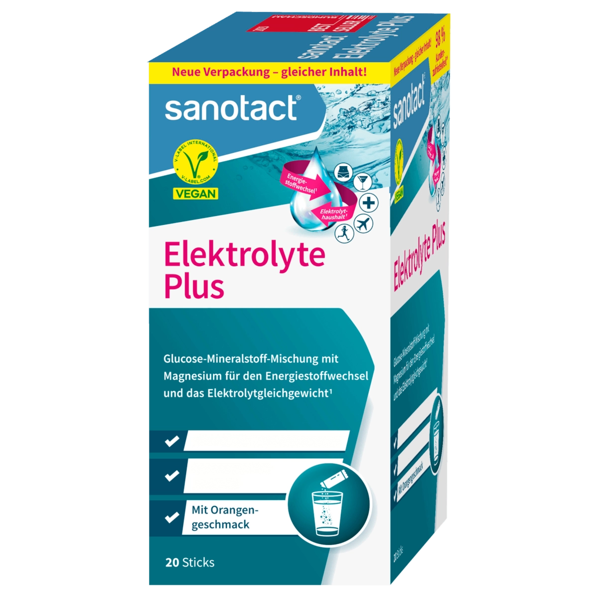sanotact Elektrolyte Plus 20 Sticks 120g