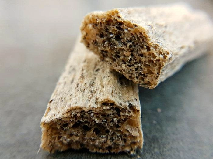 qchefs | qchefs Puffed Cheese Hüttenkäse-Cracker, 3 Stück  | Ergänzungsfuttermittel für Hunde | Natürliche und beruhigende Zahnpflege | haustierkost