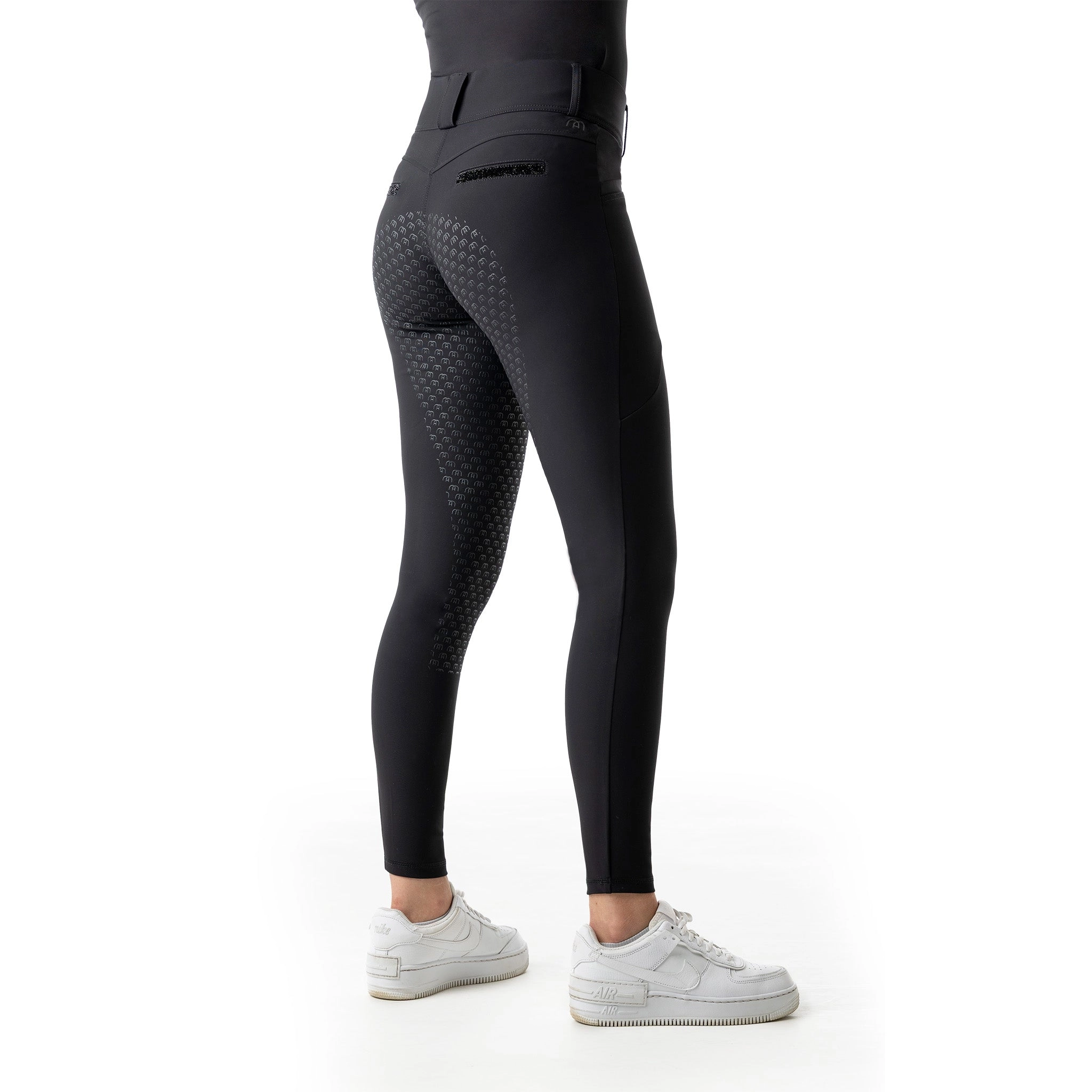 Reithose Damen Full Grip Ultimate Glamour Dameneithose Black / XXS