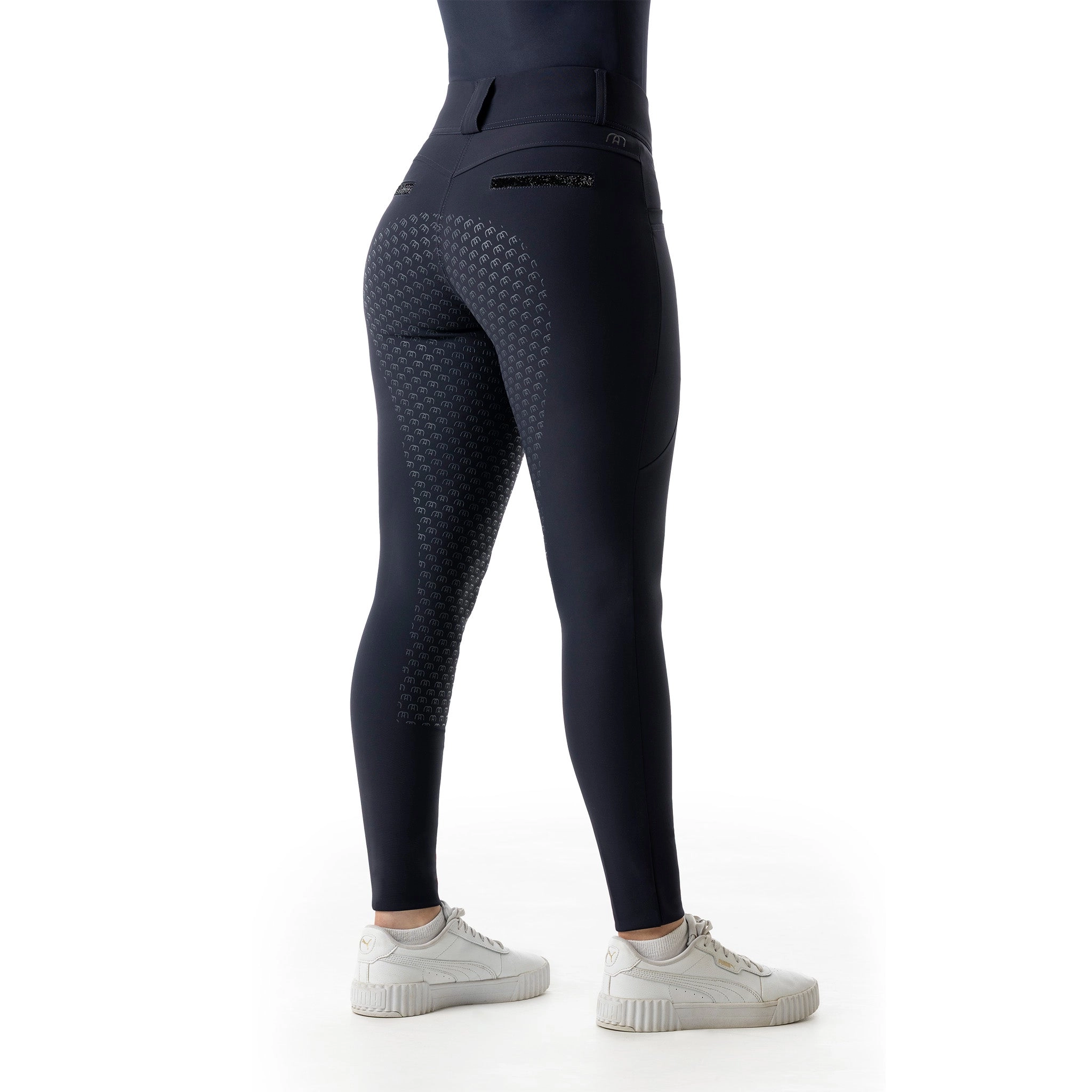 Reithose Damen Full Grip Ultimate Glamour Dameneithose Navy / XXL
