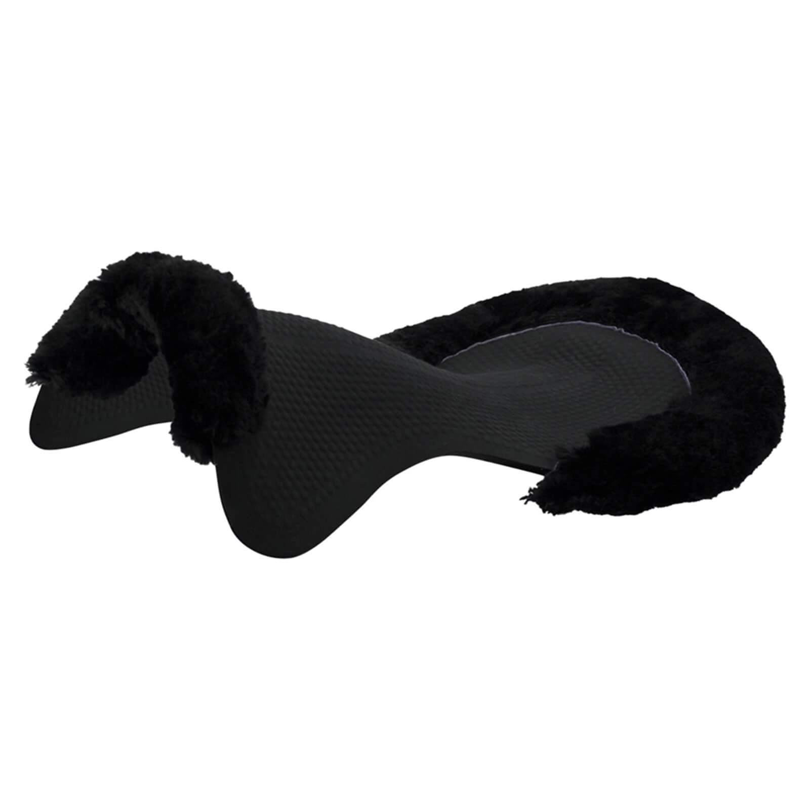 Therapeutisches Gel Pad Cut Out Lammfell Schwarz/Schwarz / M