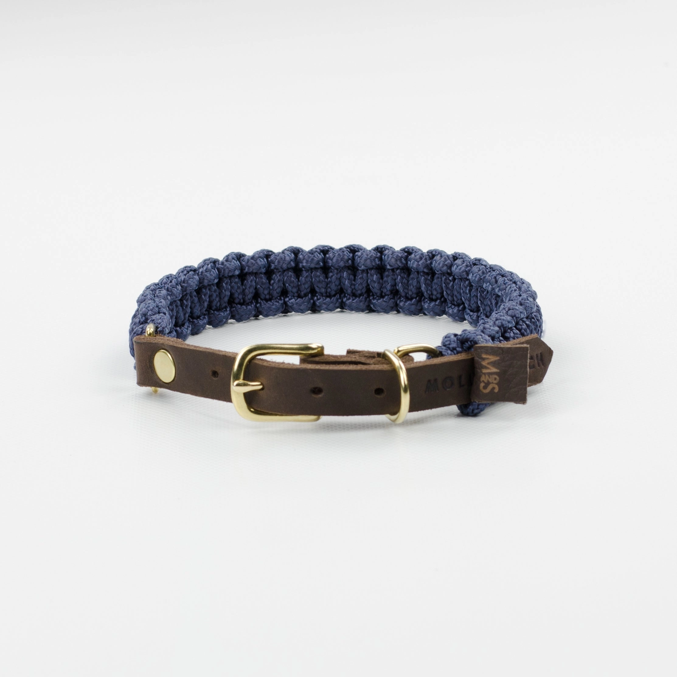 Hundehalsband Touch of Leather Gold/Navy / S