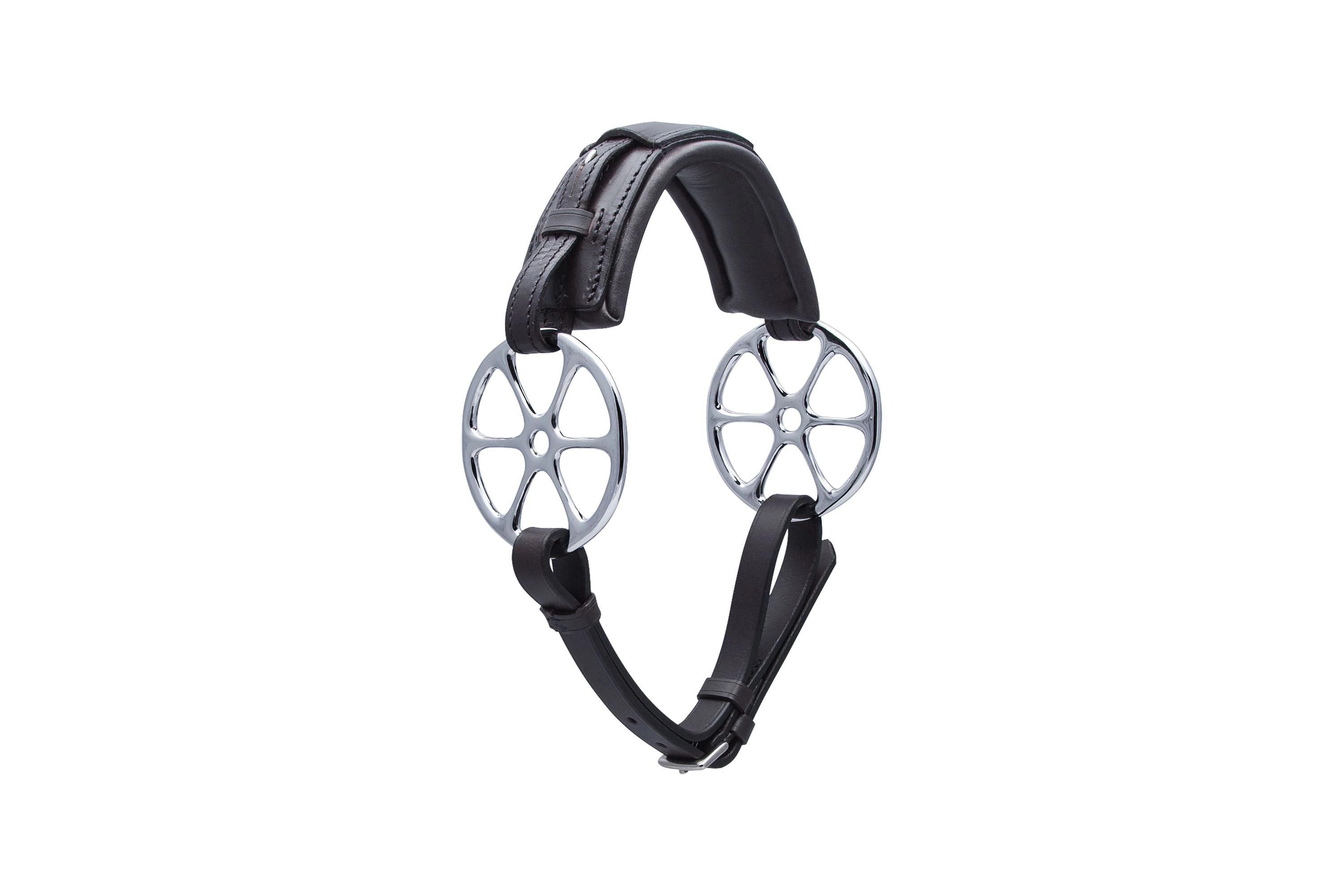 Nasenriemen Sonnenrad Leder Schwarz / Full