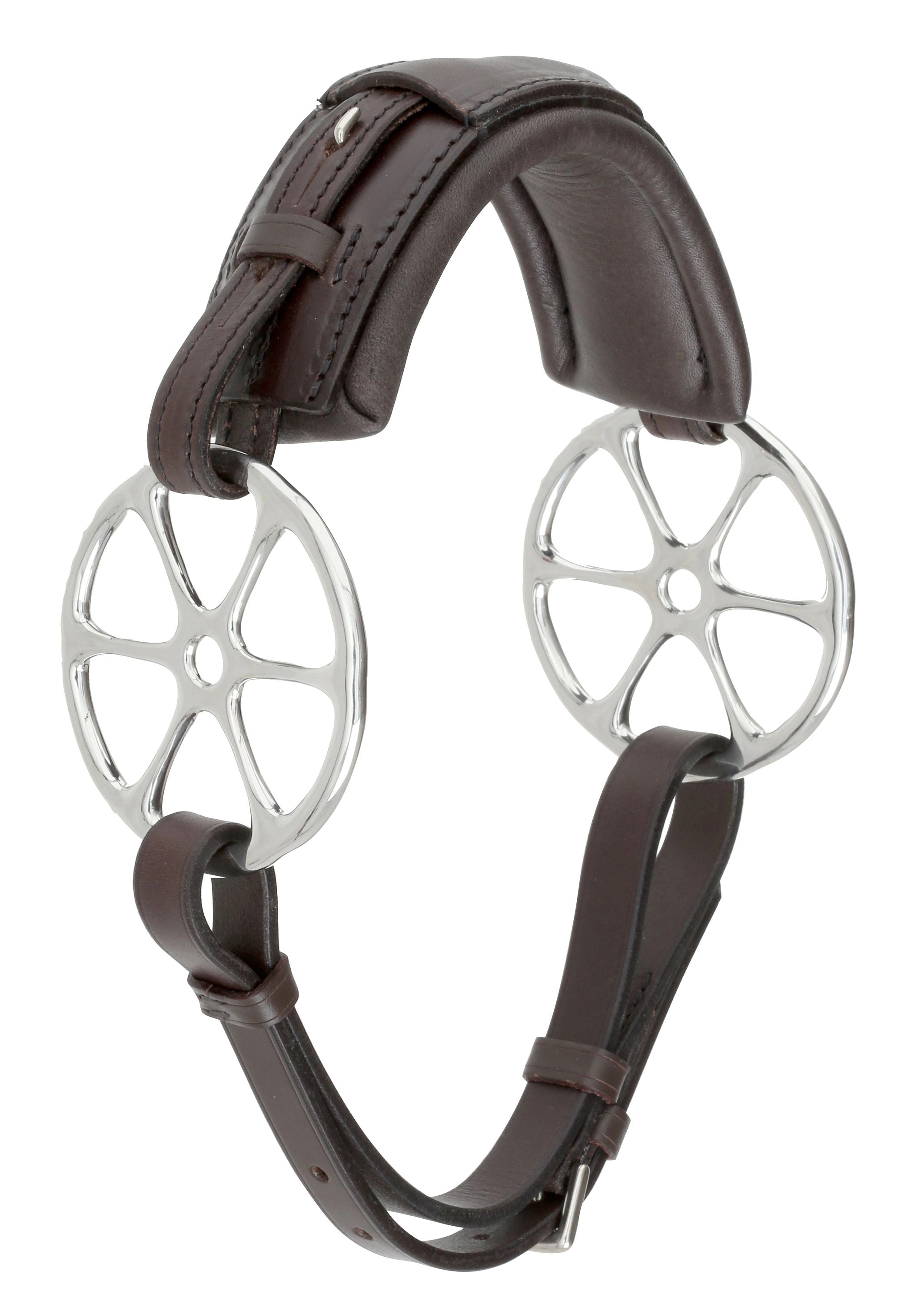 Nasenriemen Sonnenrad Leder Ebony / Pony