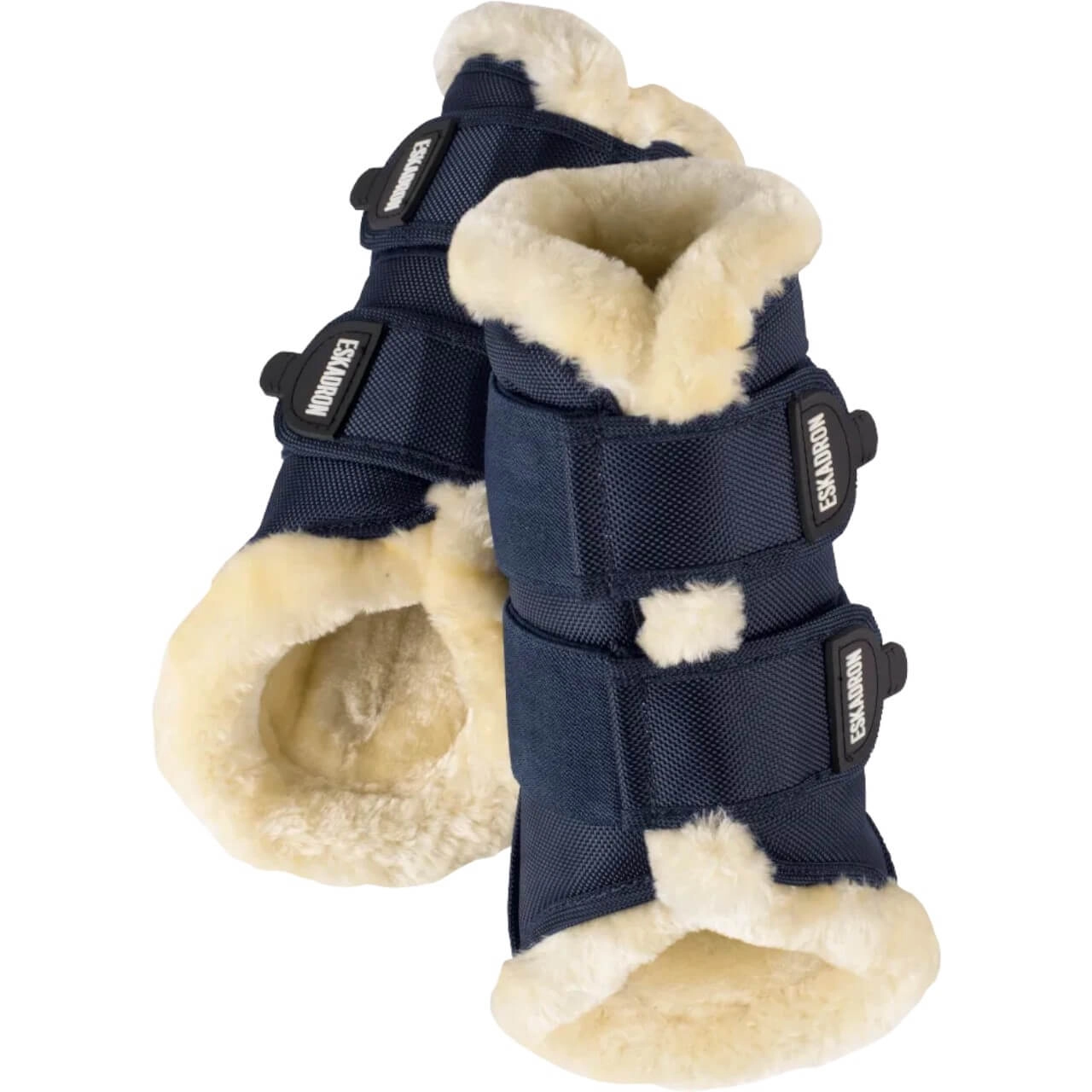 Gamaschen Fauxfur Kunstfell Beinschutz Navy / M