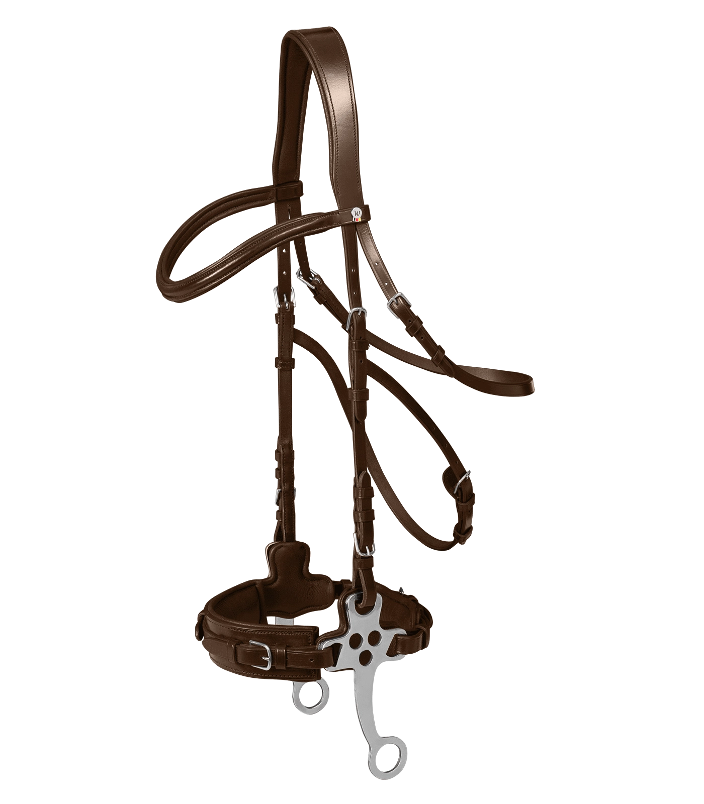 Trensenzaum X-Line Hackamore Trense Braun / Wb