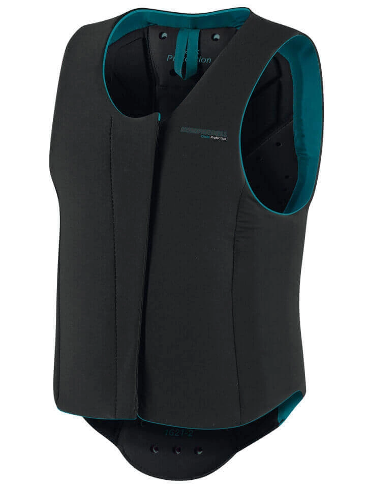 Rückenprotektor Ballistic Vest Champion Junior Schwarz/Türkis / 116