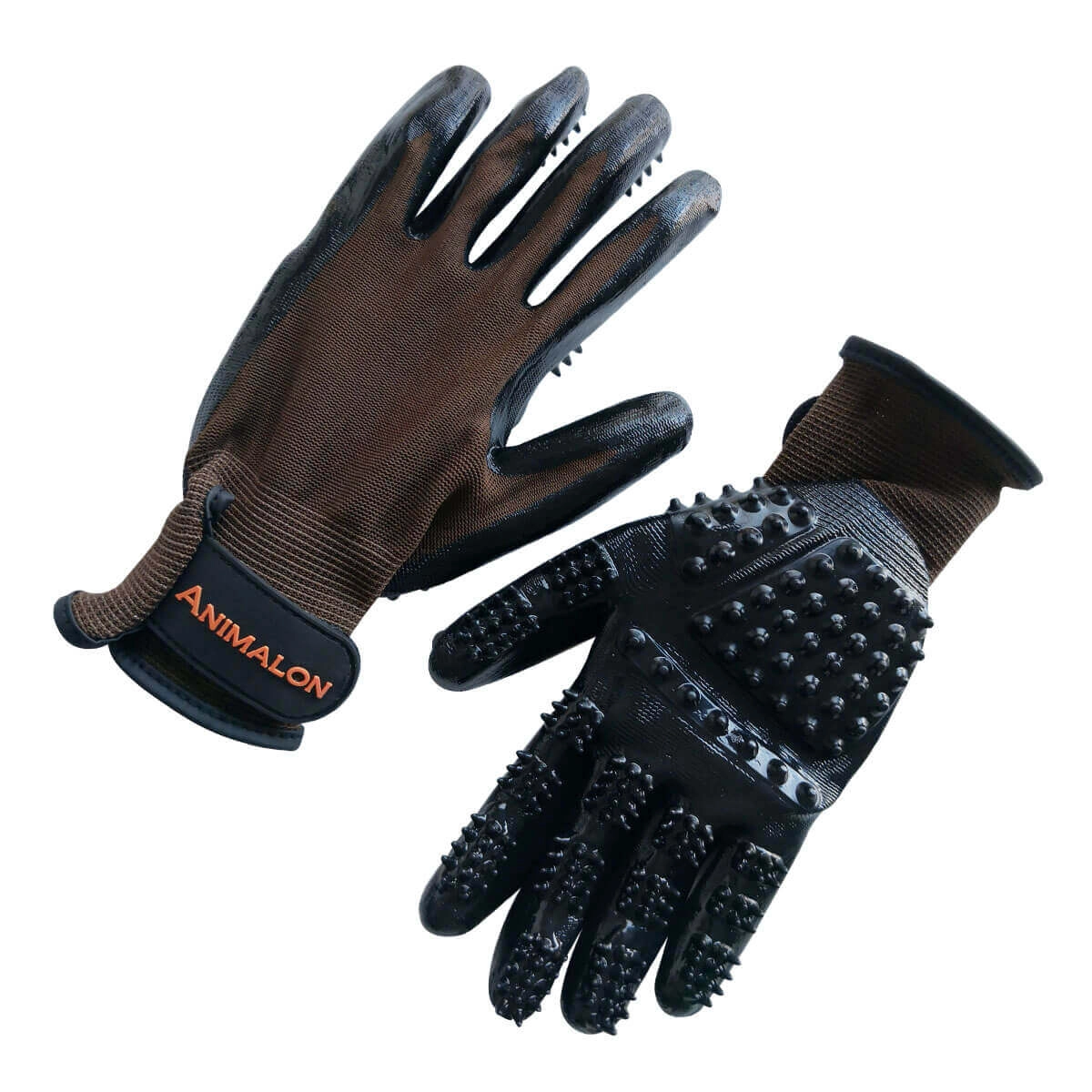 Fellpflege Handschuh Braun / M