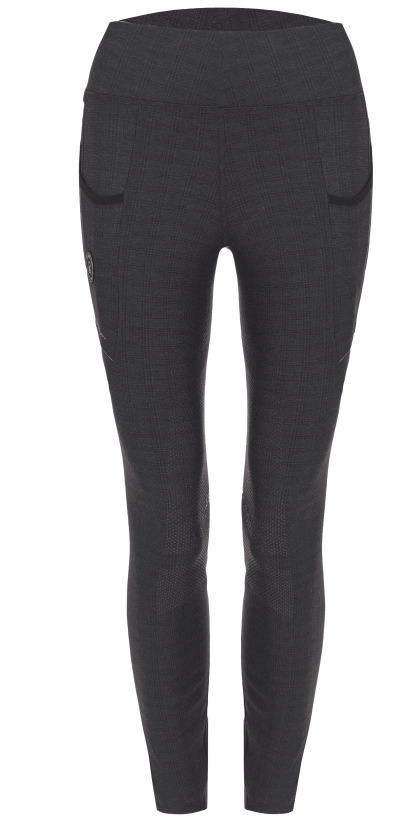 Winter-Reitleggings Damen Full-Grip CAVALIN Grip RL Graphite / 34