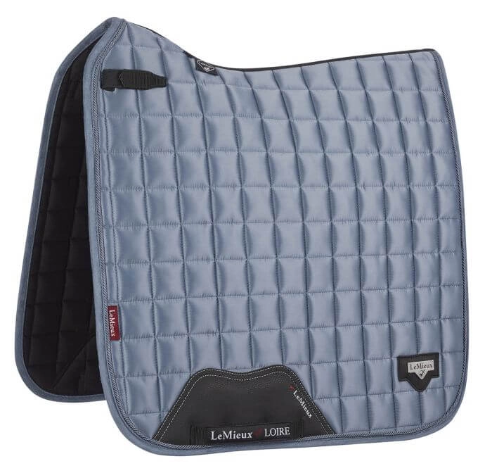 Schabracke LM Loire Classic Satin Dressage Square Dressurschabracke Ice Blue / L/Warmblut