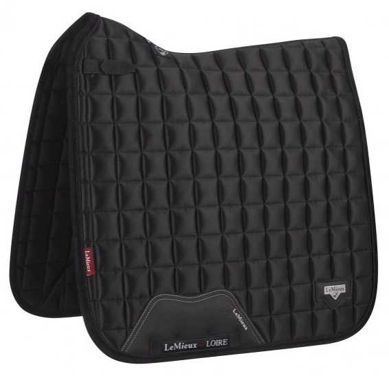 Schabracke LM Loire Classic Satin Dressage Square Dressurschabracke Black / L/Warmblut