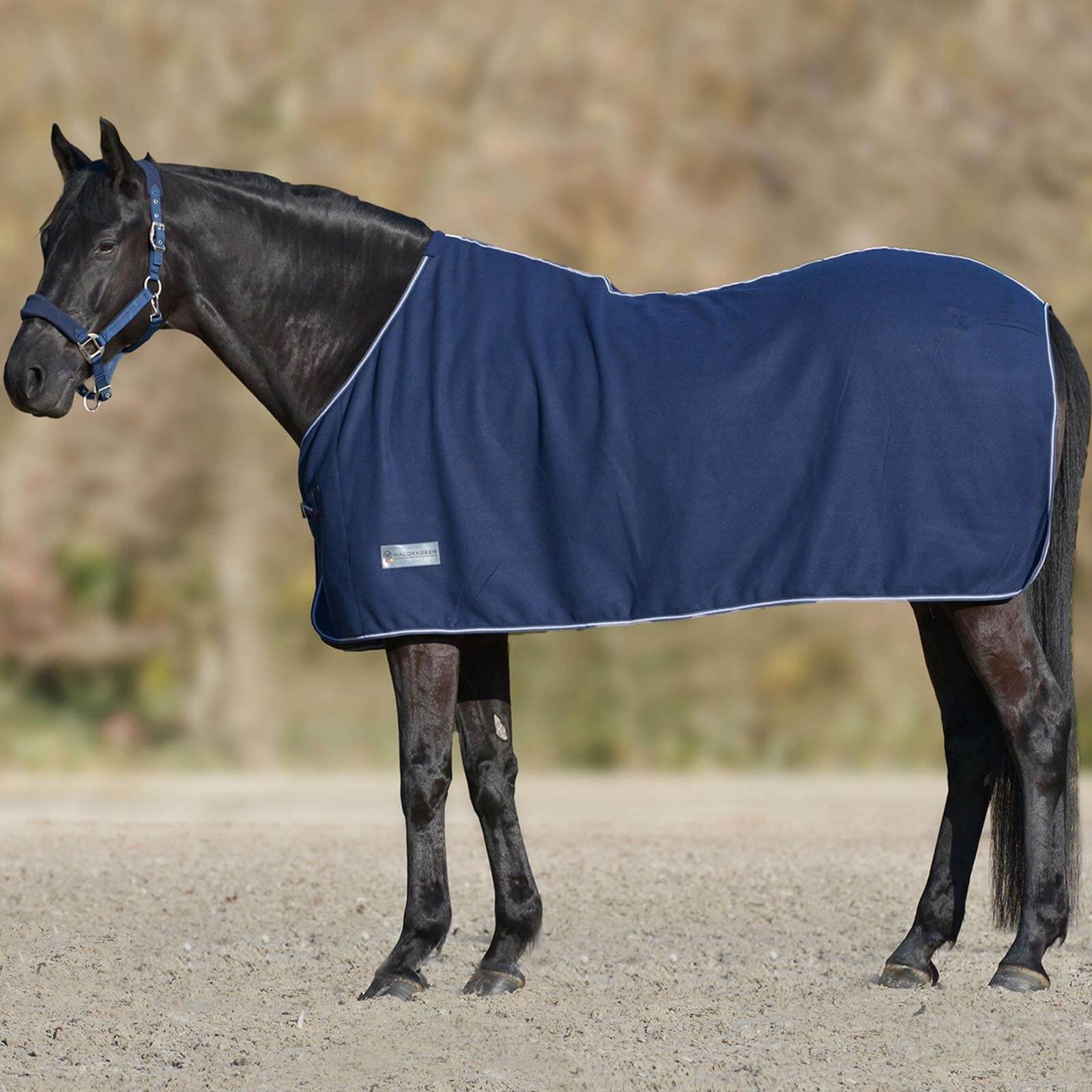 Abschwitzdecke Economic Fleece Nachtblau / 95 cm
