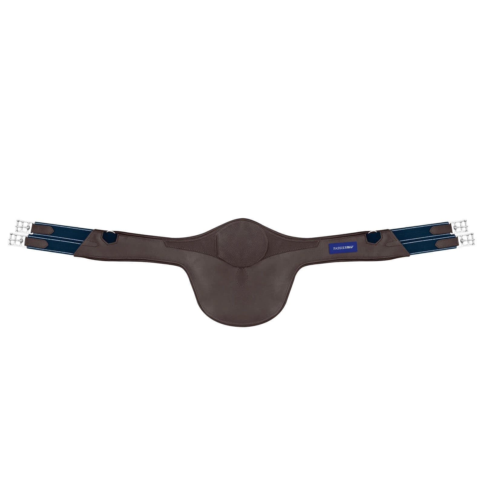 Sattelgurt Passierblu Protect Ledersattelgurt mit Stollenschutz Langgurt Havanna / 130 cm