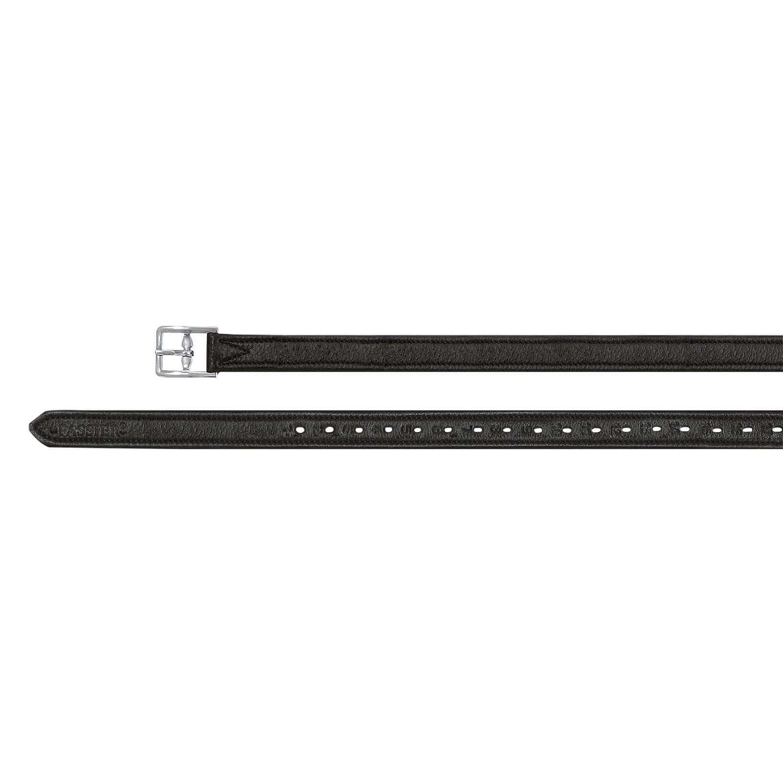 Steigbügelriemen Velvet Touch Schwarz / 110 cm