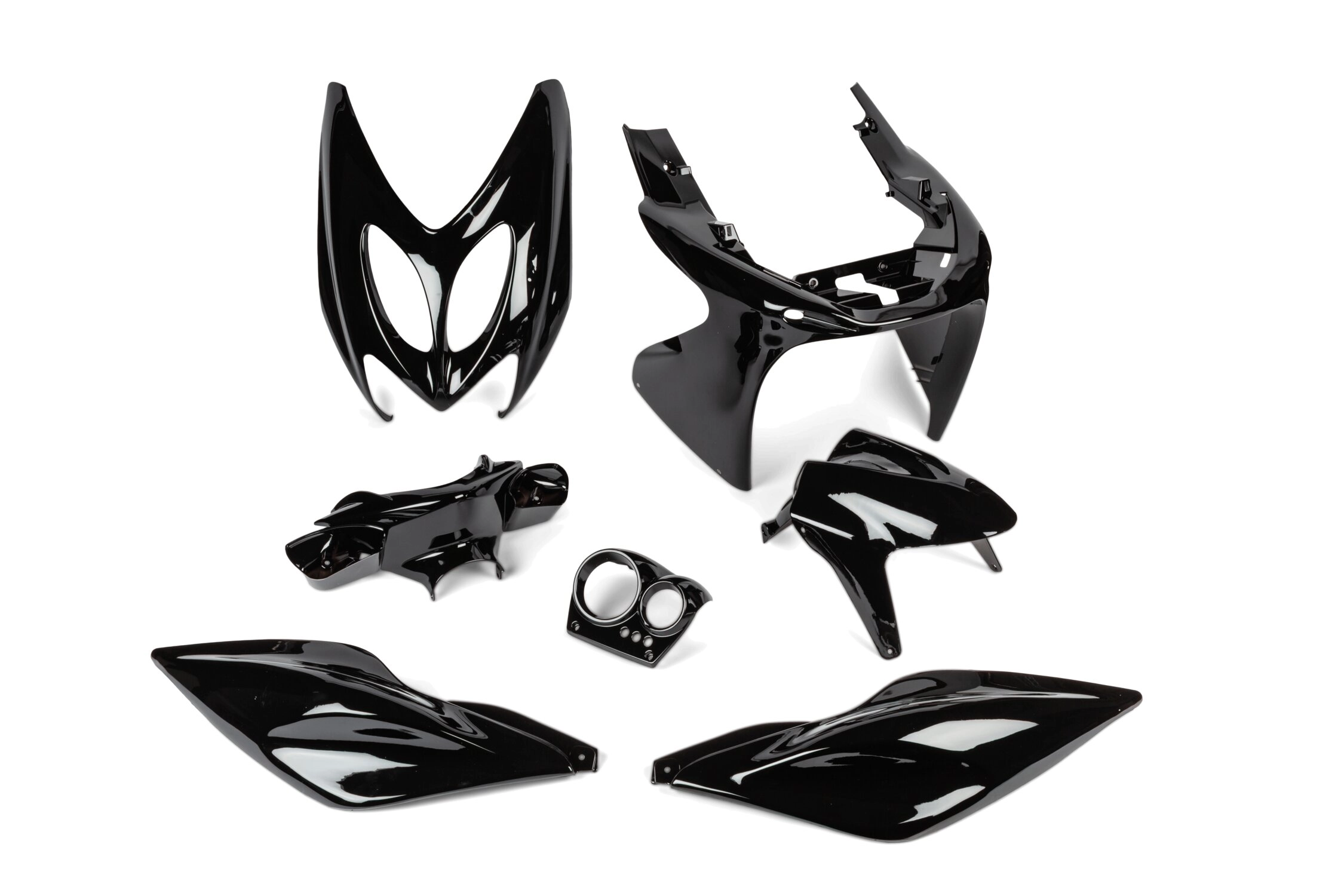 Verkleidungskit STR8 7 Teile Yamaha Aerox bis 2013 Schwarz