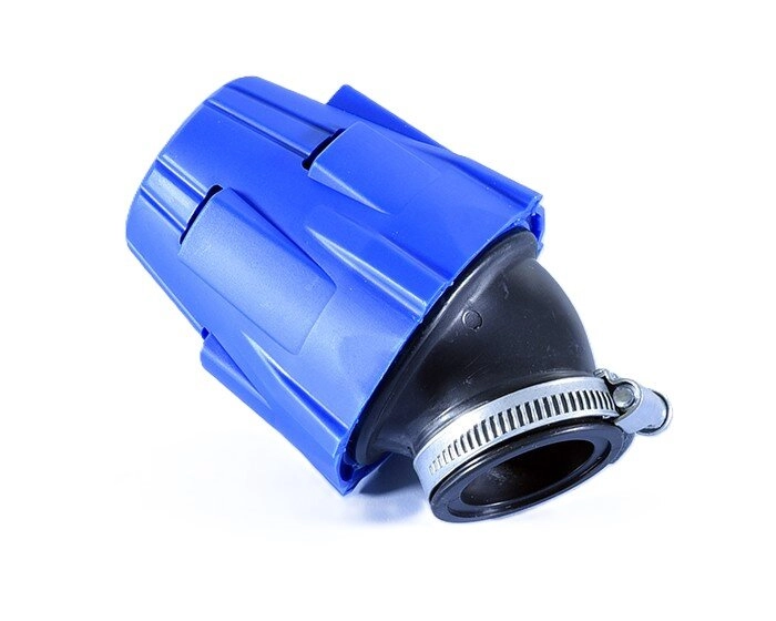 Luftfilter Polini Air Box 115x80mm AW 37/38mm PHBG/PHBL 30° blau