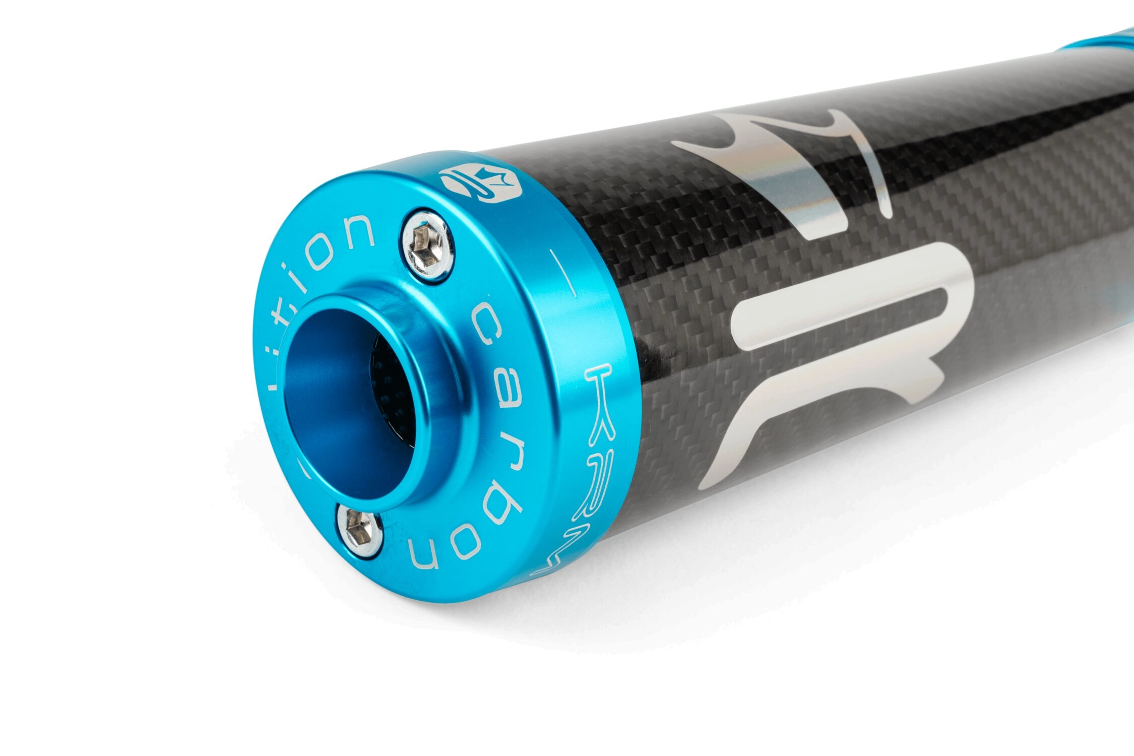 Endschalldämpfer KRM Carbon Hologramm 70-90cc türkis