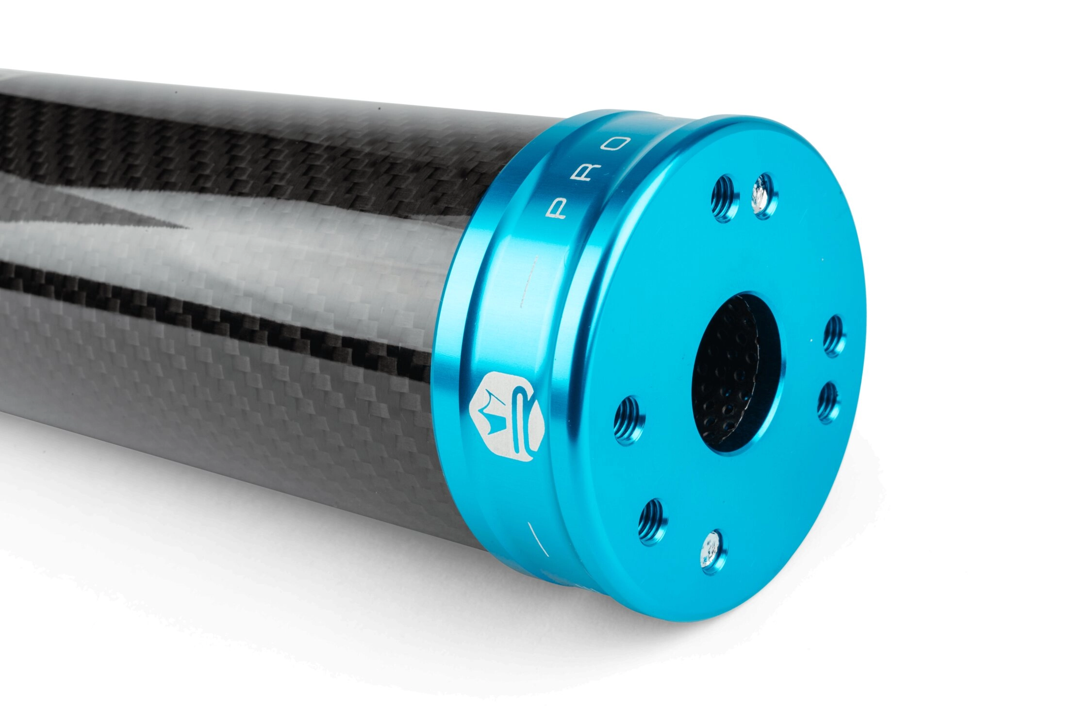 Endschalldämpfer KRM Carbon Hologramm 70-90cc türkis