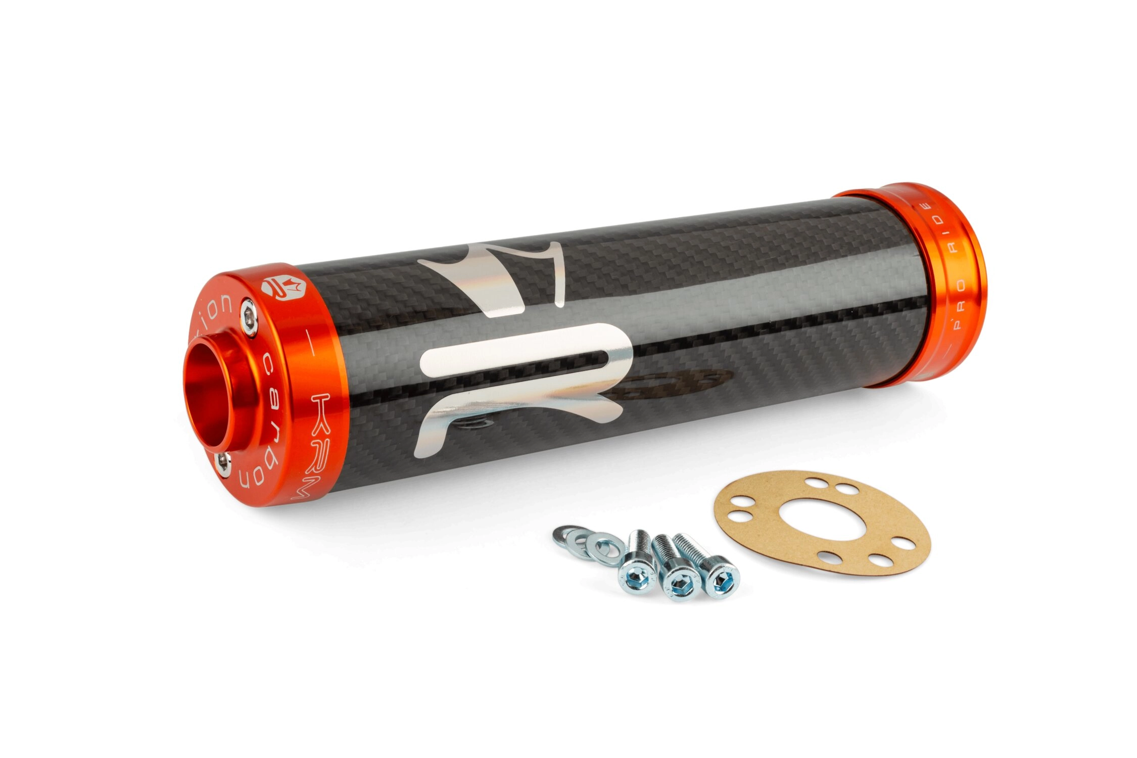 Endschalldämpfer KRM Carbon Hologramm 70-90cc orange