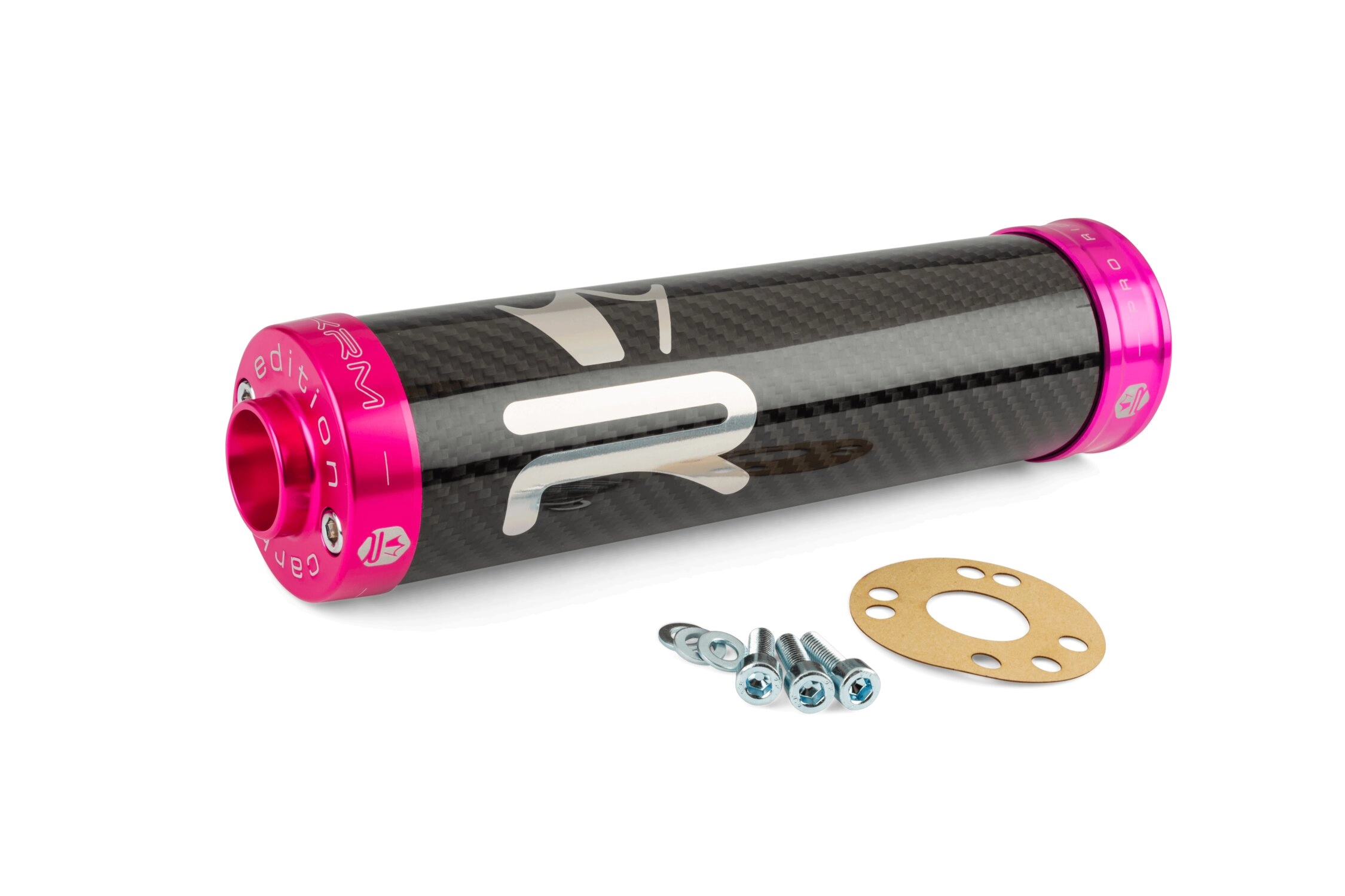 Endschalldämpfer KRM Carbon Hologramm 70-90cc pink