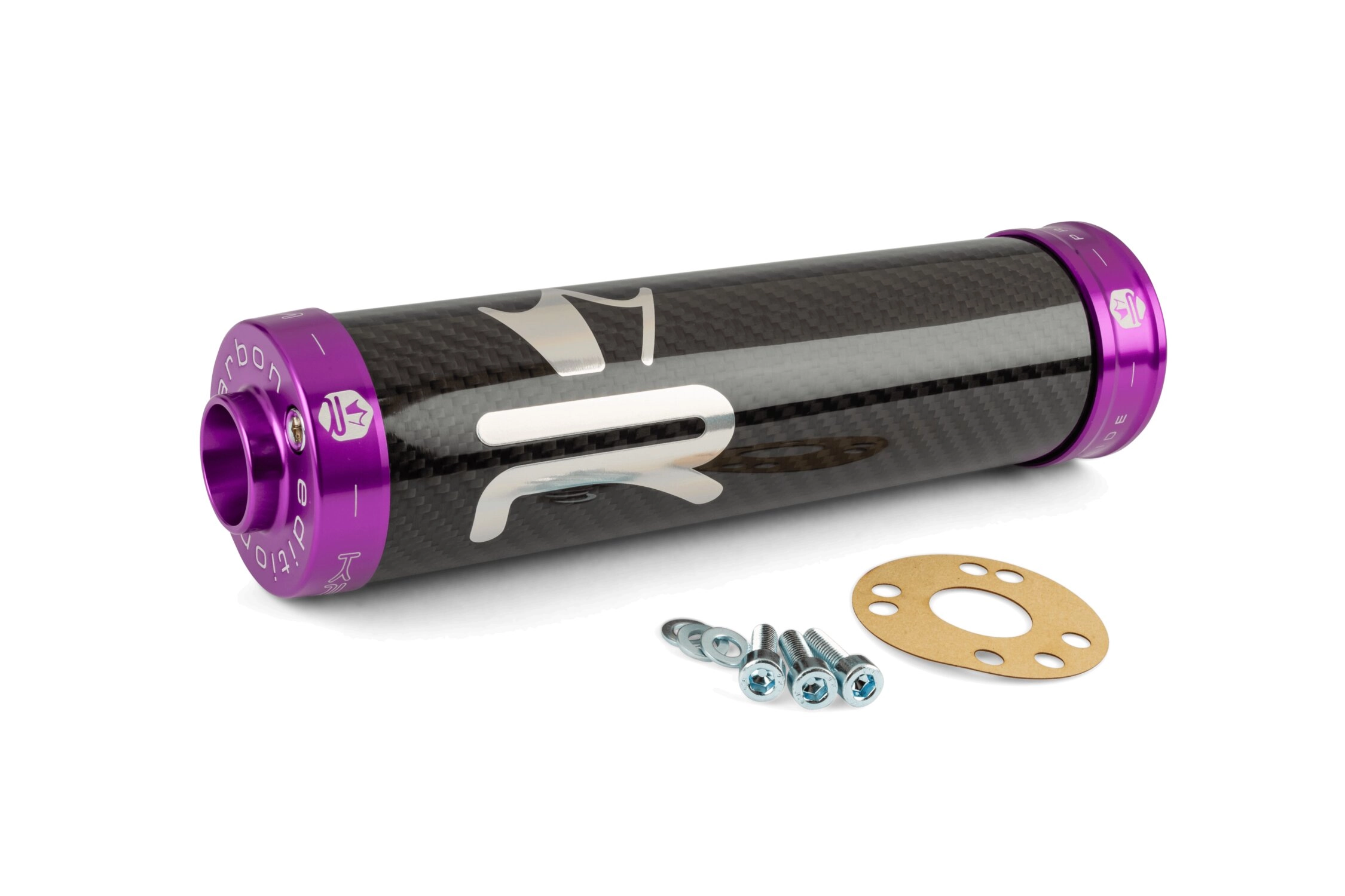Endschalldämpfer KRM Carbon Hologramm 70-90cc lila