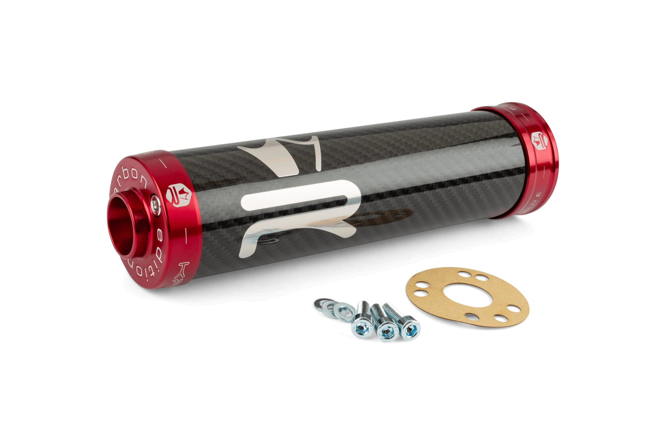 Endschalldämpfer KRM Carbon Hologramm 70-90cc rot