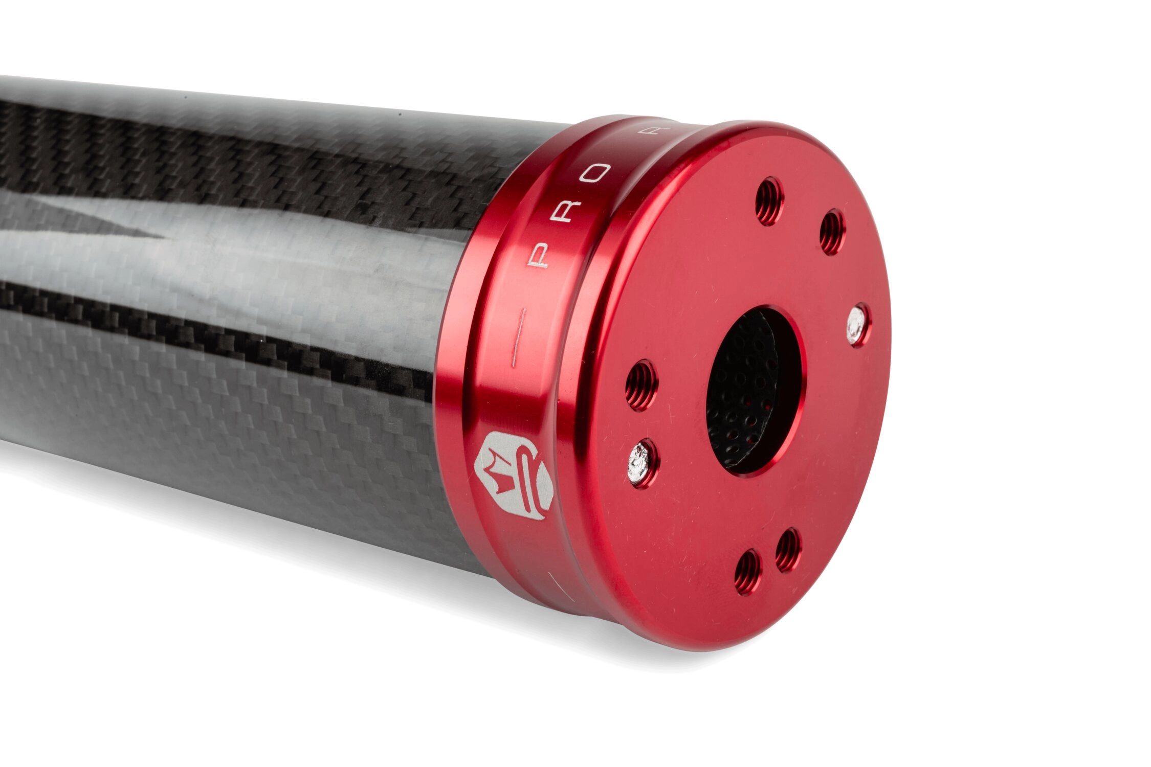 Endschalldämpfer KRM Carbon Hologramm 70-90cc rot