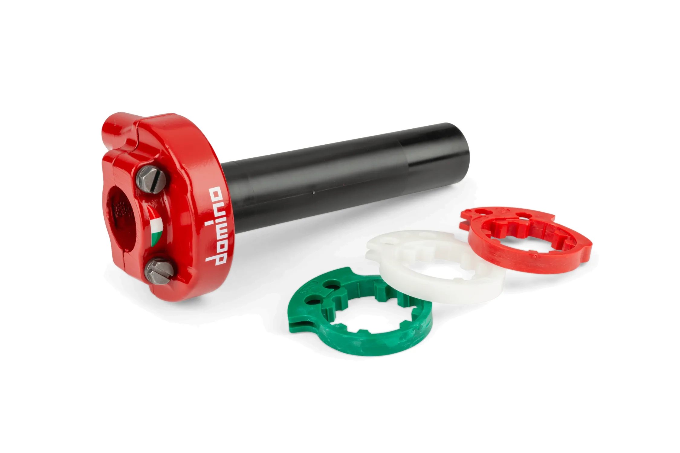 Gasgriff 4T Domino XM2 einstellbar Rot