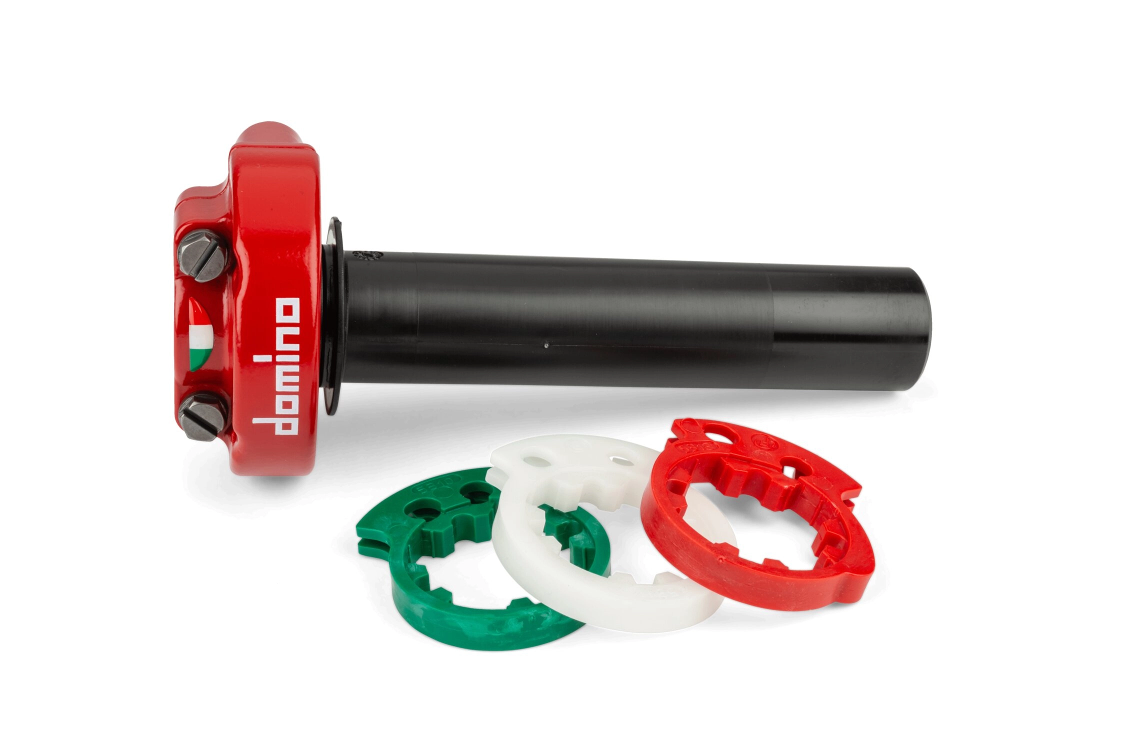 Gasgriff 4T Domino XM2 einstellbar Rot