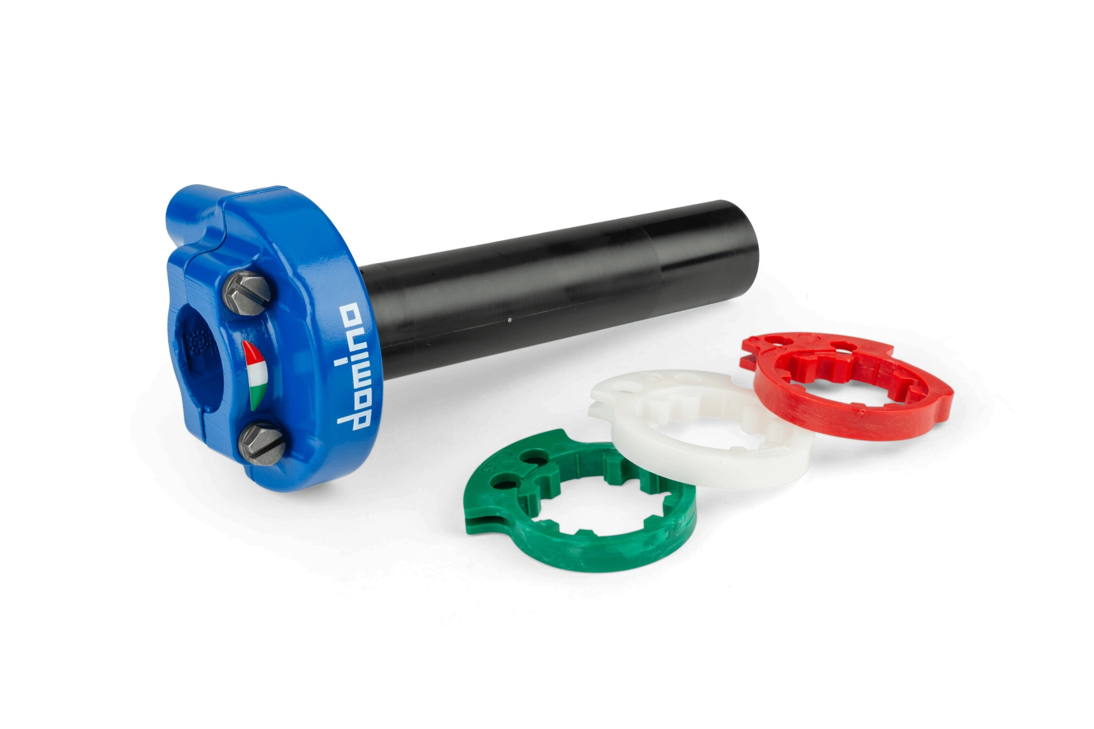 Gasgriff 4T Domino XM2 einstellbar Blau