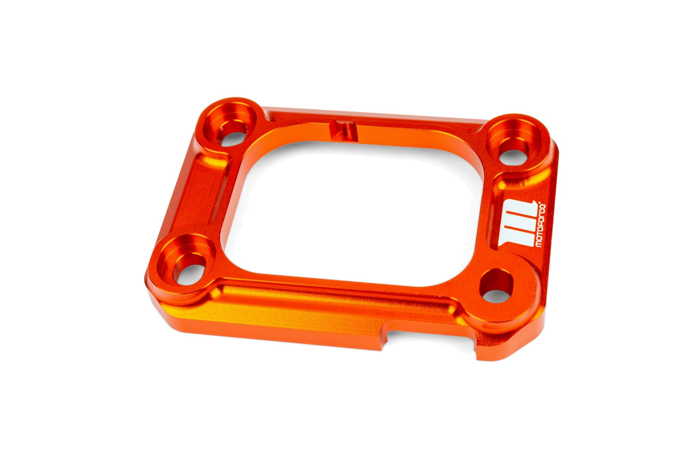 Halteplatte Ansaugstutzen Motoforce Racing AM6 / Derbi orange