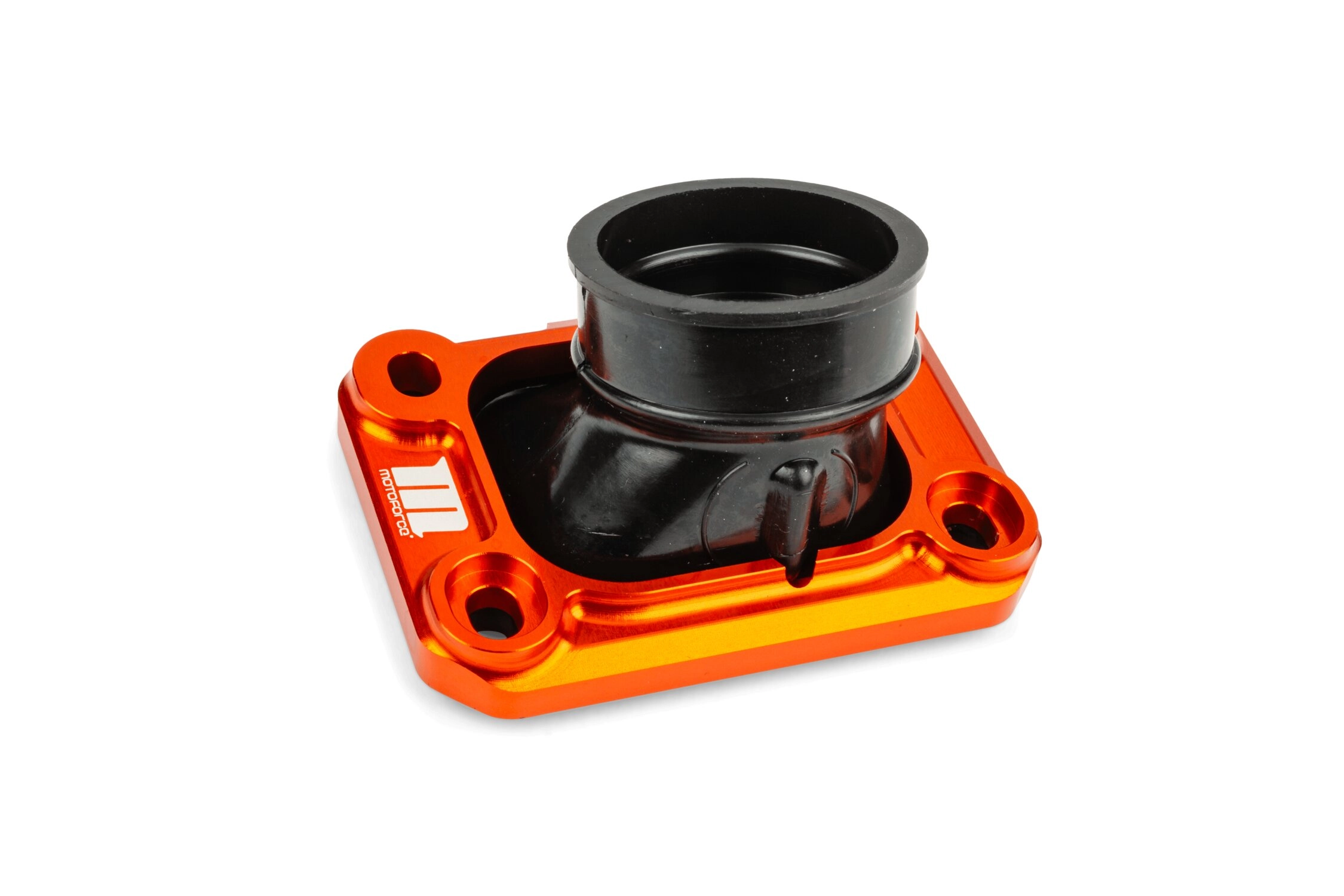 Halteplatte Ansaugstutzen Motoforce Racing AM6 / Derbi orange