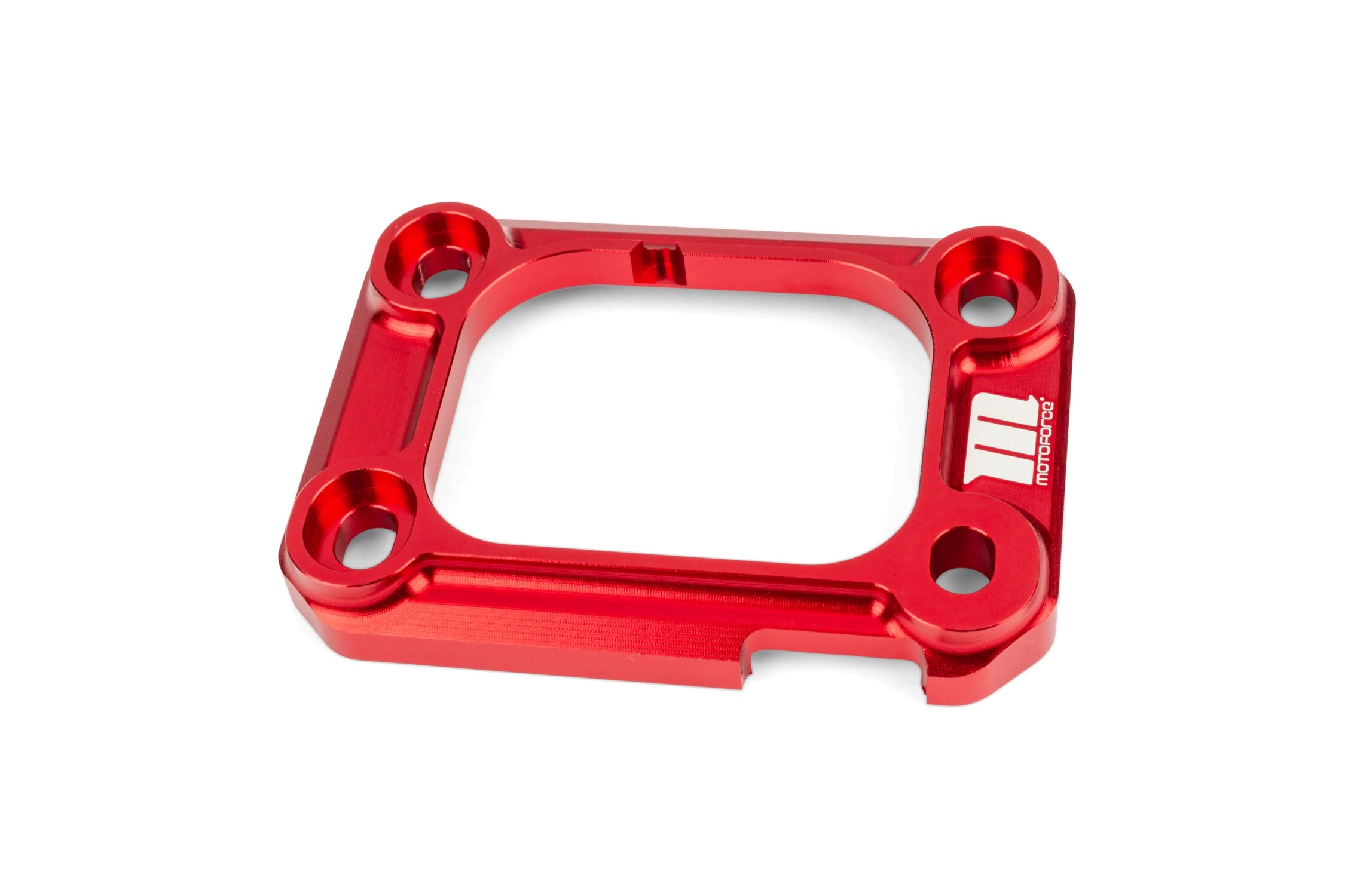 Halteplatte Ansaugstutzen Motoforce Racing AM6 / Derbi rot