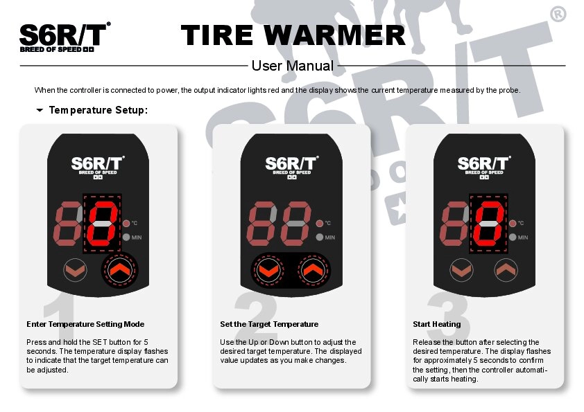 Reifenwärmer Satz Stage6 R/T TempControl 12"