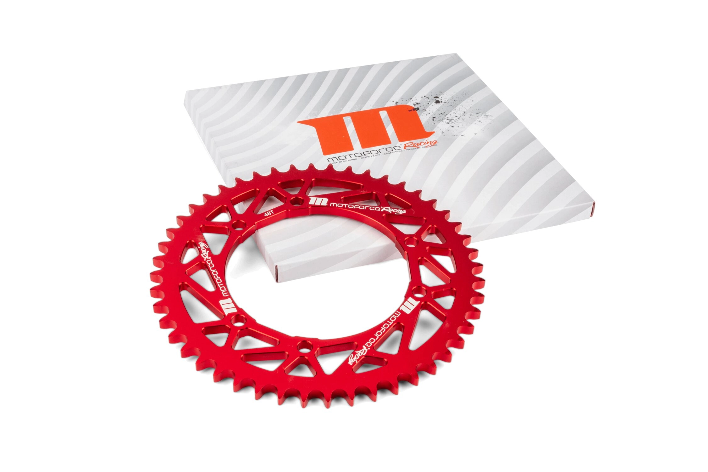 Kettenrad 48 Zähne / 428 MotoForce Racing Alu Rot Sherco 50