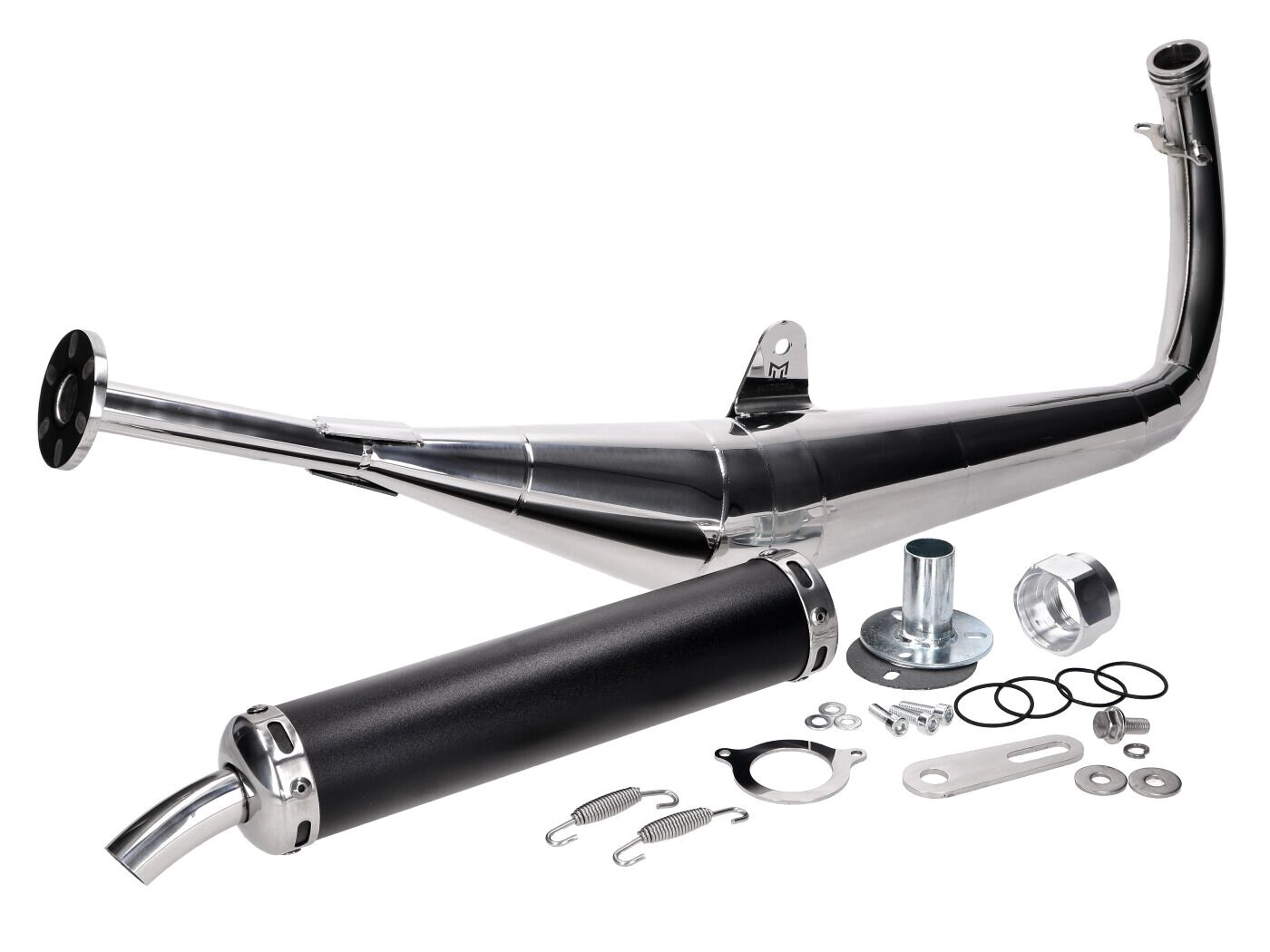 Auspuff Motegra Racing 60-110cc poliert Simson S50 / S51 / S70