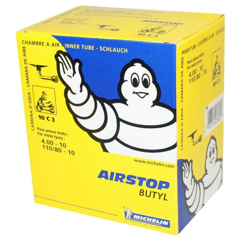 Schlauch 10" 4.00 Michelin Airstop 10c3 90° Ventil