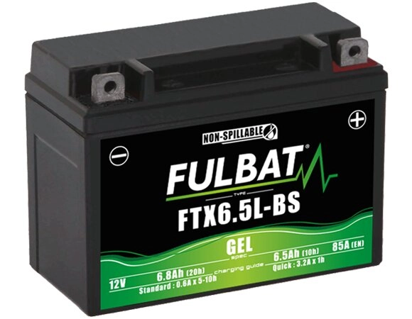 Batterie Gel 12V - 6,5Ah Fulbat FTX6.5L-BS