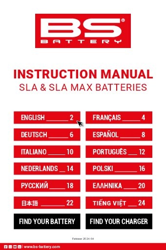 Batterie SLA BS Battery BB12AL-A2 12V - 12,6Ah