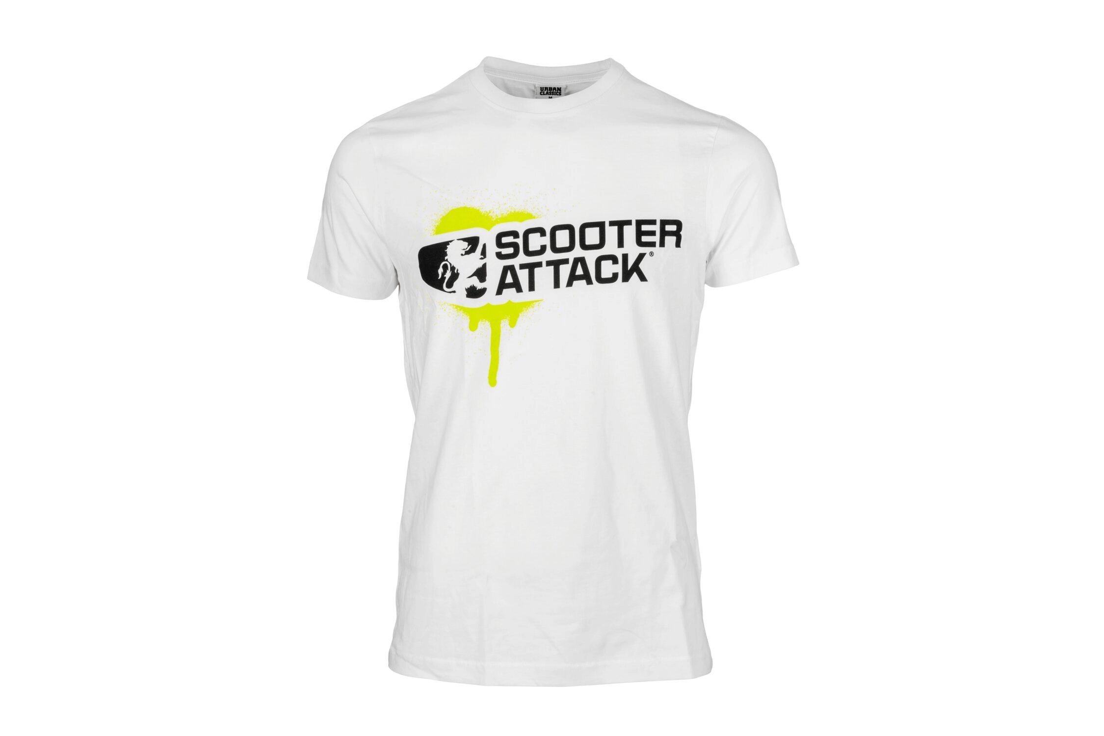 T-Shirt Scooter-Attack weiss / grün L