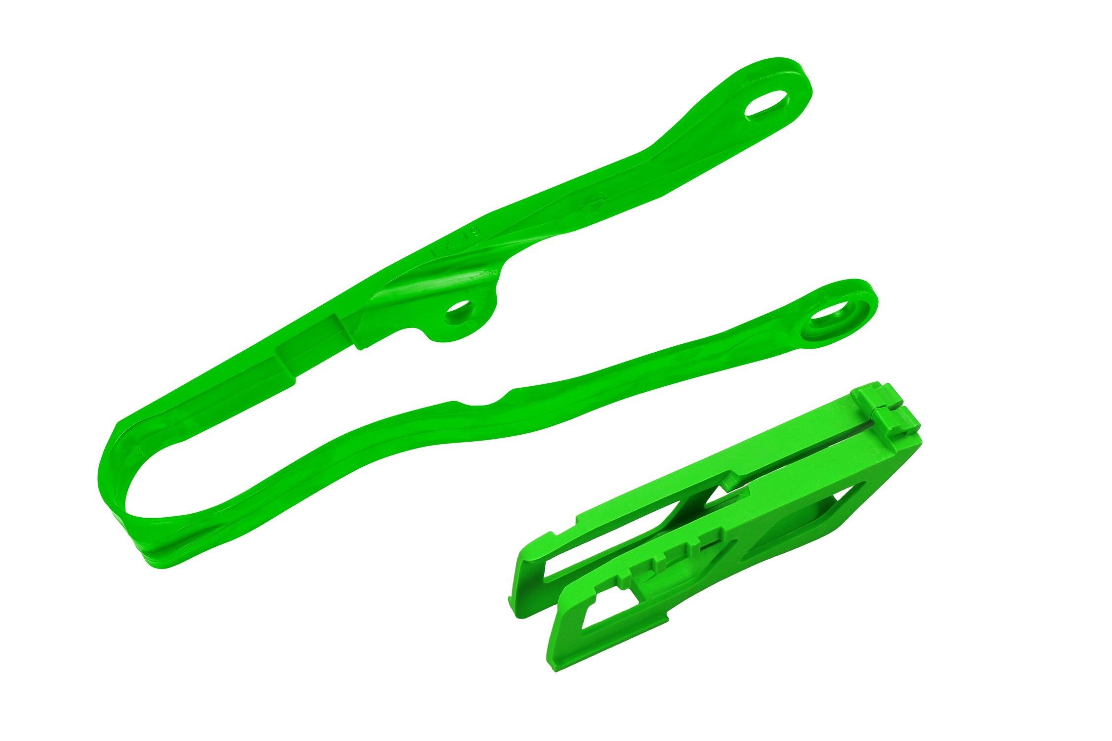 Schwingenschleifer + Kettenführung KX 450 2024 grün UFO